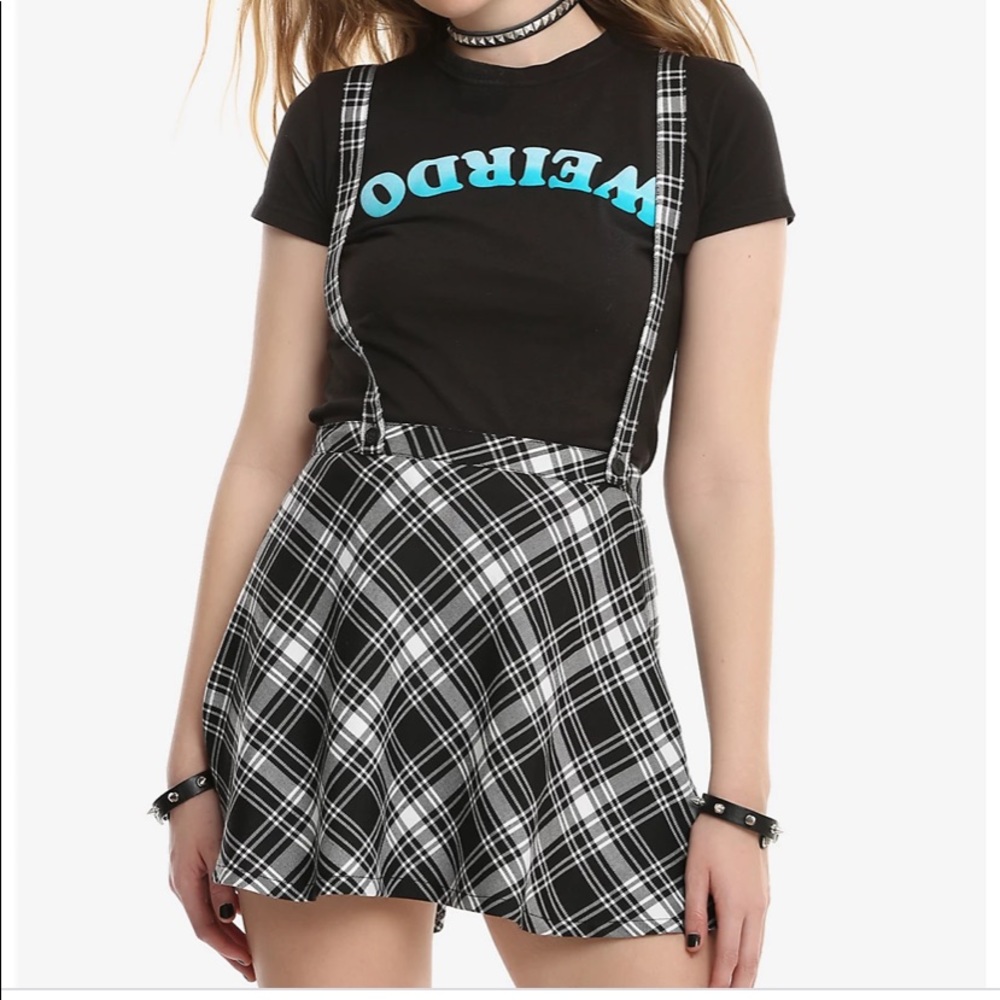 Black/white suspender Tripp skirt sz XxL